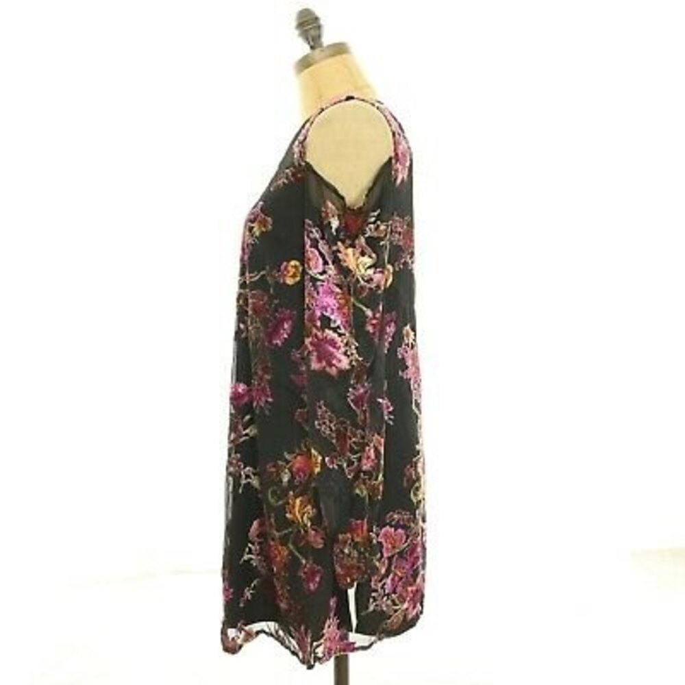 Chelsea28 Nordstrom Cold Shoulder Dress Size XS Velvet Burnout Floral NWT B43 - Picture 6 of 7